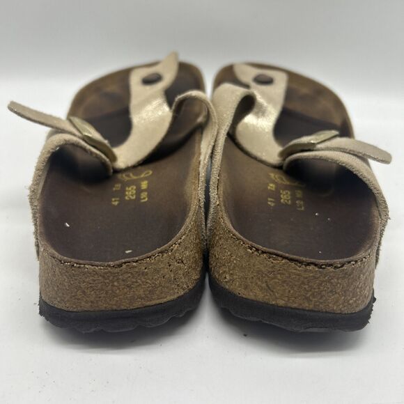 Birkenstock Sandals Womens 41 Papillion Gizeh Glitter Flip Flops‎ - Picture 7 of 14